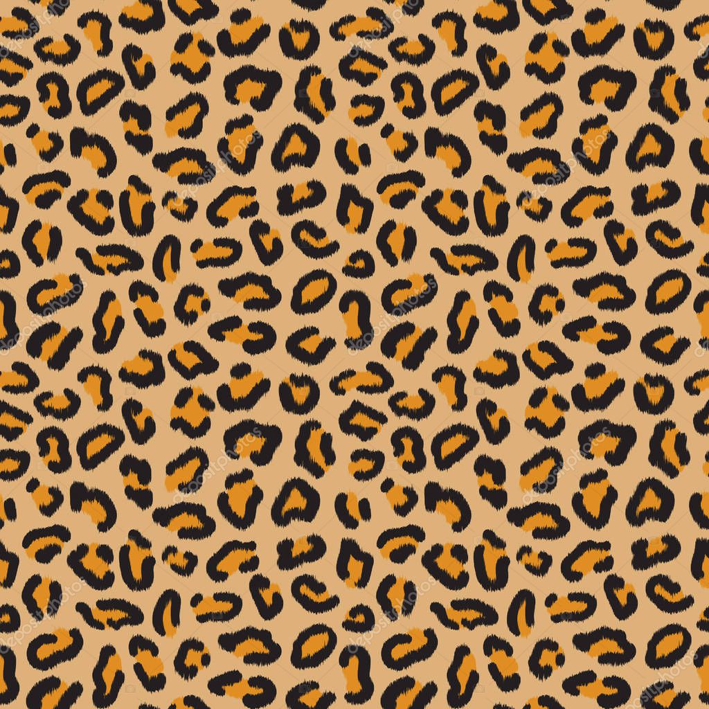Leopard seamless pattern. Leopard spots. Fashion cheetah print. Popular