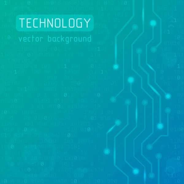 Placa de circuito. Fondo de vector de tecnología. Ilustración futurista abstracta. Concepto de alta tecnología . — Archivo Imágenes Vectoriales