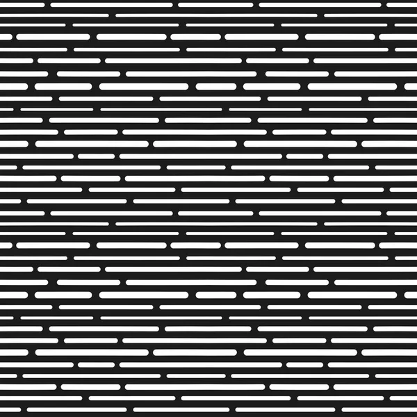 Černé a bílé vzor s pruhy. Přerušované čáry. Vzor bezešvé v Memphisu stylu. 80s 90s styl. Vektor — Stockový vektor
