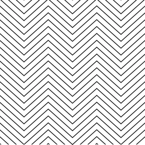 Modèle Zigzag. Contexte abstrait. Modèle sans couture Chevron. Illustration noir et blanc . — Image vectorielle