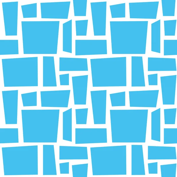 블루 모자이크입니다. 목욕탕입니다. 타일 텍스처입니다. 원활한 벡터 패턴. — 스톡 벡터