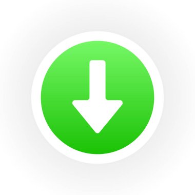 Simgesini indirin. Daire içinde düz sembolü. Vektör