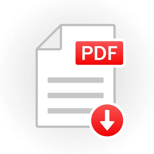 Pdf-Symbol isoliert. Dateiformat. Vektor — Stockvektor