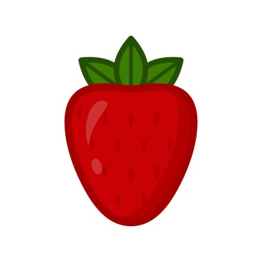 Çilek vektör simgesi.
