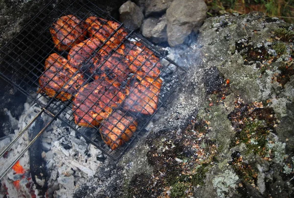 Carne de porco doce fumada — Fotografia de Stock