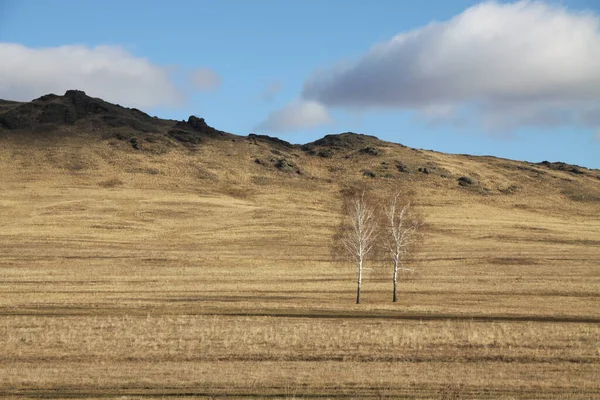 Blauw Landschap Bergen — Stockfoto