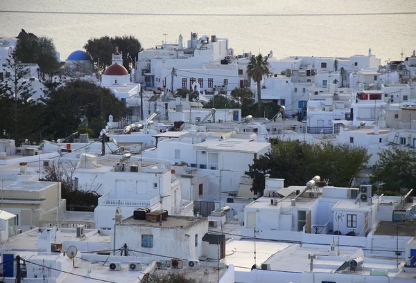 Pueblo Blanco Isla Griega — Foto de Stock