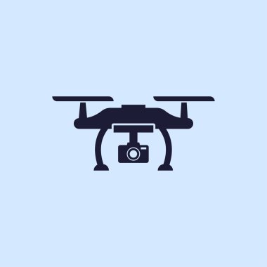 Drone Düz Simgesi