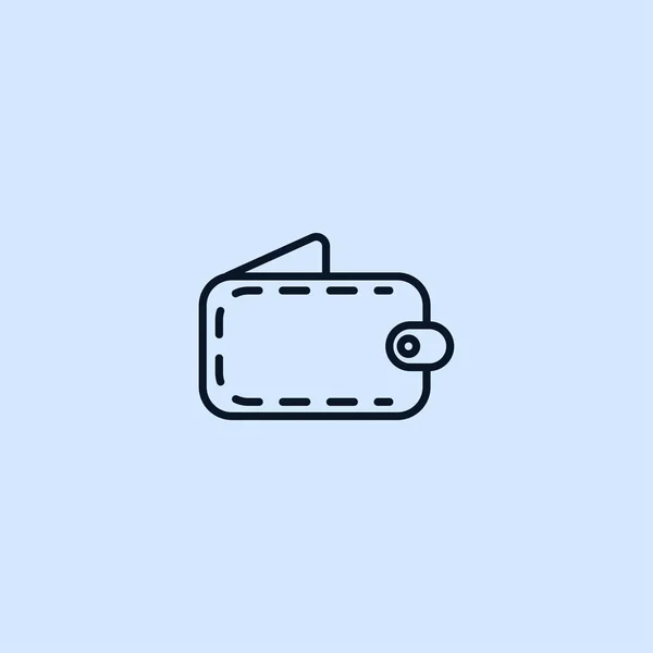 Plånbok flat ikonen — Stock vektor