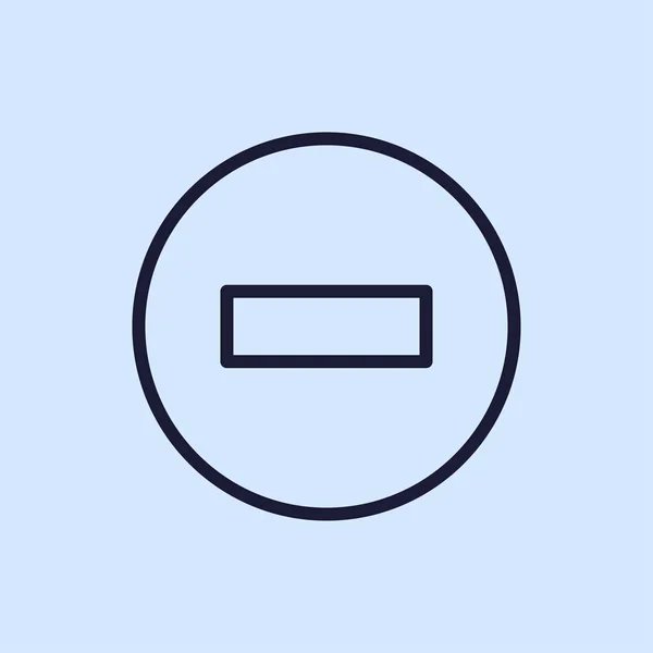 Mínus ikona čáry — Stockový vektor