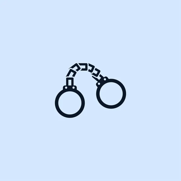 Плоская иконка наручников , — стоковый вектор