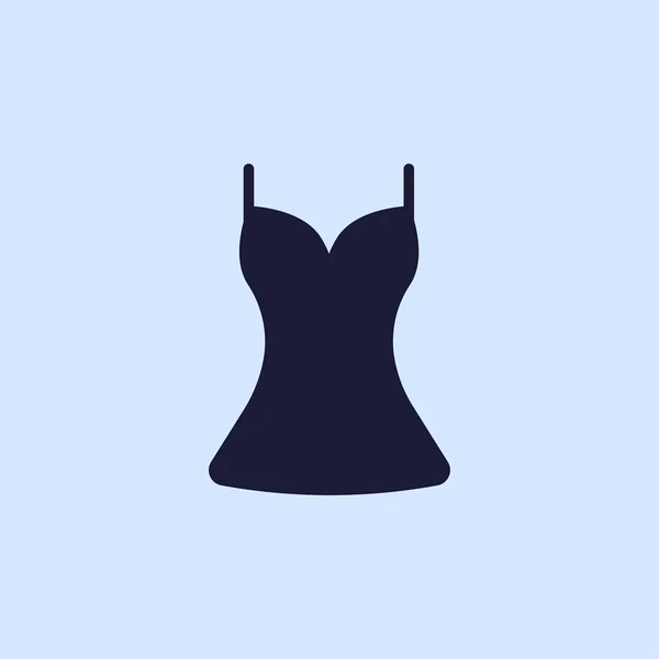 Vestido ícone plana —  Vetores de Stock
