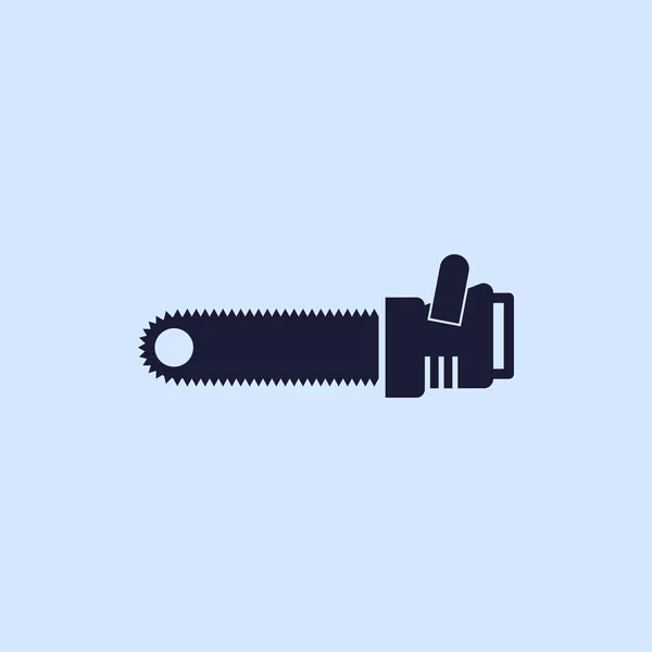 Chainsaw ícone plano —  Vetores de Stock