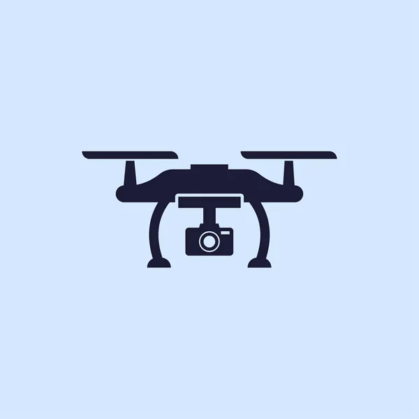 Drone flat icon — Stock Vector