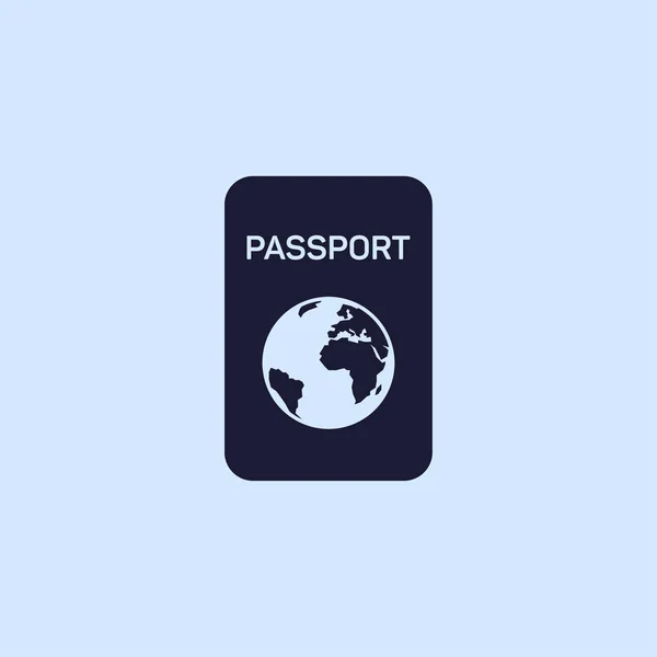 Illustration d'icône de passeport — Image vectorielle