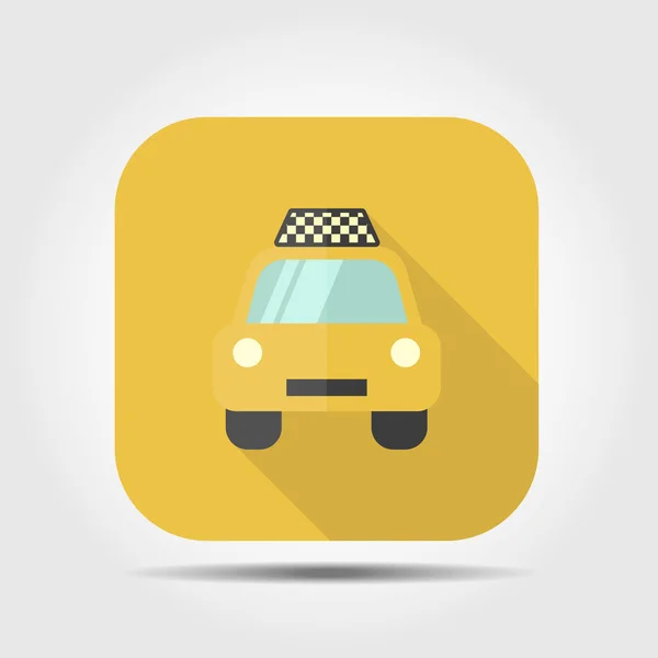 Taxi flat icon — Stock Vector