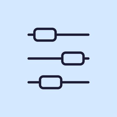 Kaydırıcıları satırı simgesi