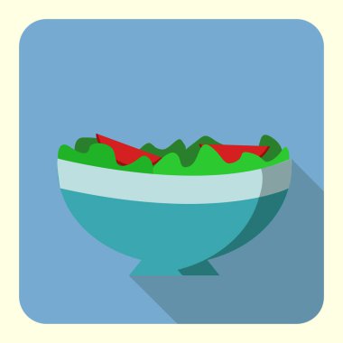 taze salata illüstrasyon