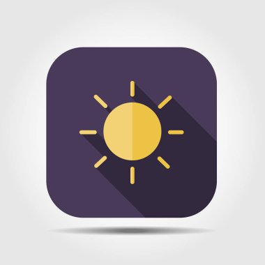 güneş simgesi illüstrasyon 