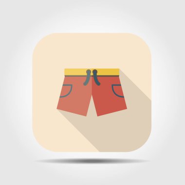 Şort düz simgesi