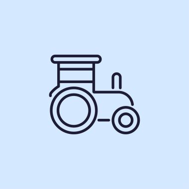 Traktör simgesi illüstrasyon 