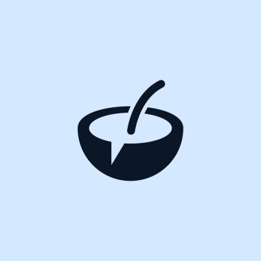 Hindistan cevizi basit simgesi