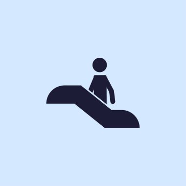 yürüyen merdiven düz simgesi