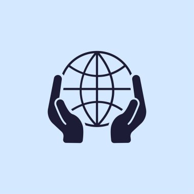 Ellerin simgesinde Küre 