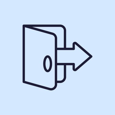 çıkış satırı simgesi