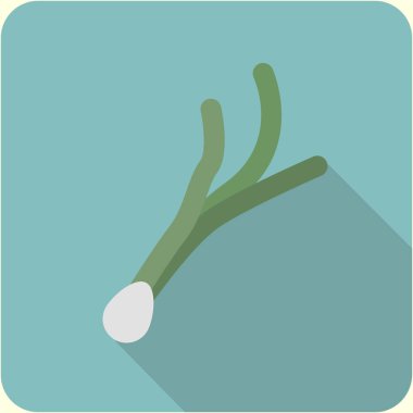 basit yeşil soğan simgesi