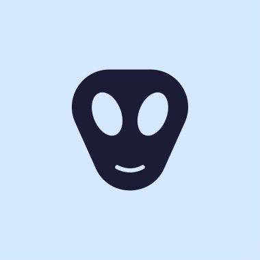 Uzaylı düz simgesi