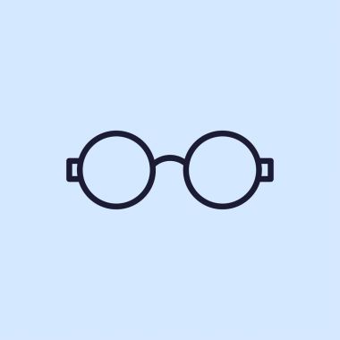 gözlük basit simgesi 