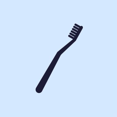 diş fırçası düz simgesi