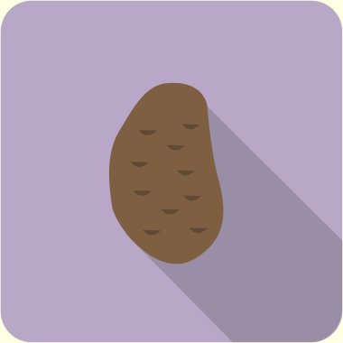 Patates düz simgesi