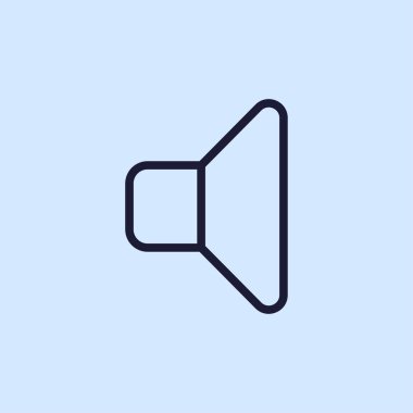 hoparlör simgesi illüstrasyon 