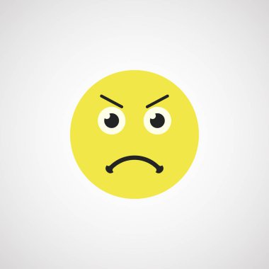 Kızgın Surat düz simgesi