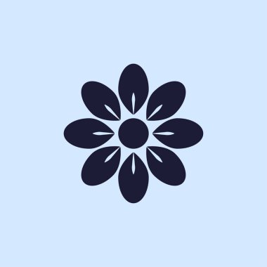 çiçek simgesi illüstrasyon 