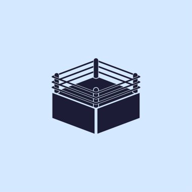 boks halka düz simgesi