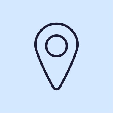 harita konumu basit simgesi