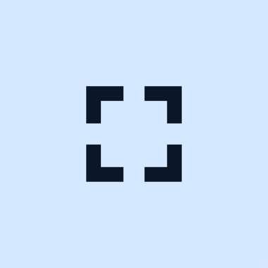 Çerçevesi düz simgesi