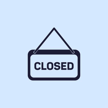 Kapalı düz simgesi