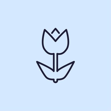 çiçek simgesi illüstrasyon 