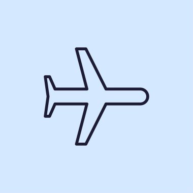 uçak simgesi illüstrasyon 