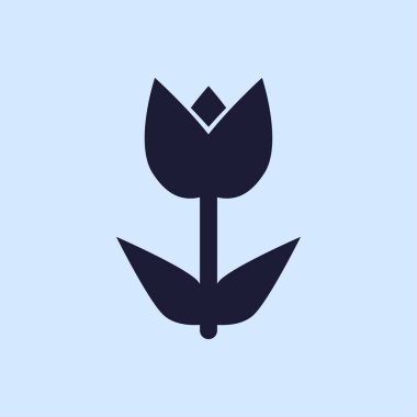 çiçek simgesi illüstrasyon 