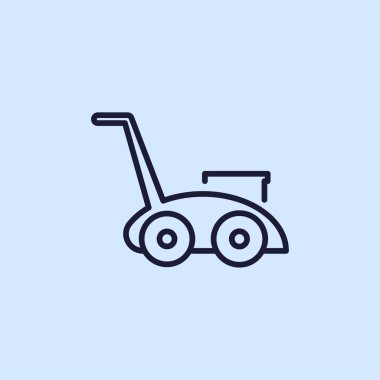 Çim biçme makinesi simge tasarlamak 