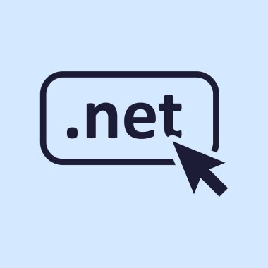 NET etki alanı basit simgesi