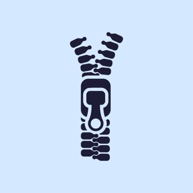 basit fermuar simgesi