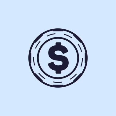 Casino çip simgesini