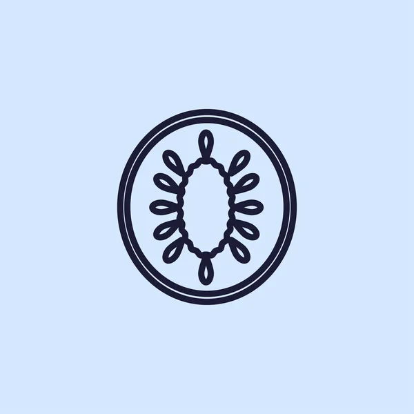 Kiwi ícone simples — Vetor de Stock