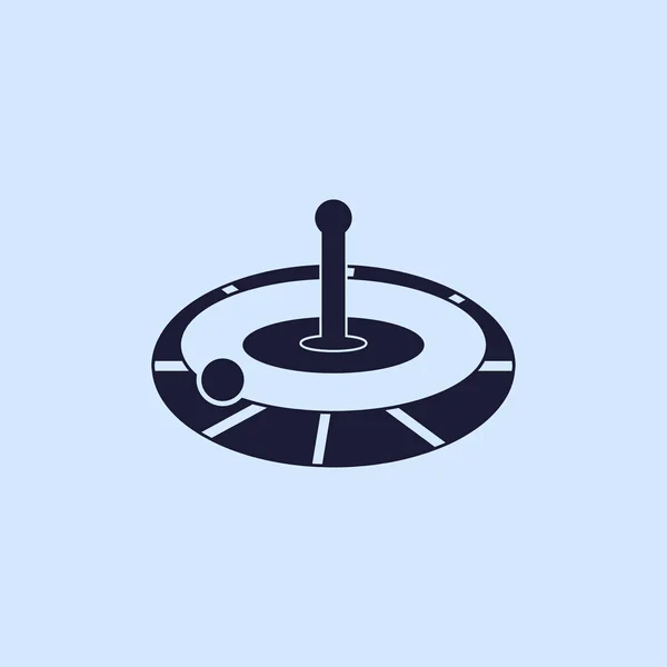 Kasyno ruletka ikona — Wektor stockowy
